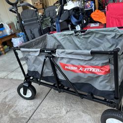 Grey Radio Flyer Wagon