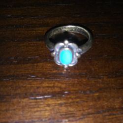 Ring Sterling silver With Turquoise Stone