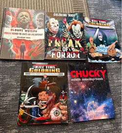 Horror coloring books lot