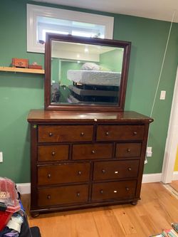 Solid wood dresser