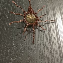 Sun Wire Wrapped Necklace 