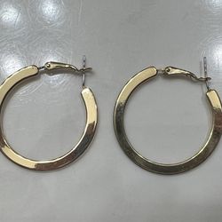 Gold Plated Hoop Earrings