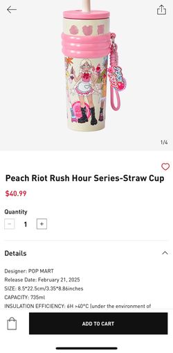 Peach Riot Straw Cup