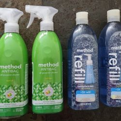 Method Antibacterial All Purpose Cleaner Or Sea Minerals Foaming Soap Refill 