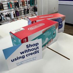 New Nintendo Switch lite Gaming Console - $1 Down To Take Home Today Pay The Rest Later
