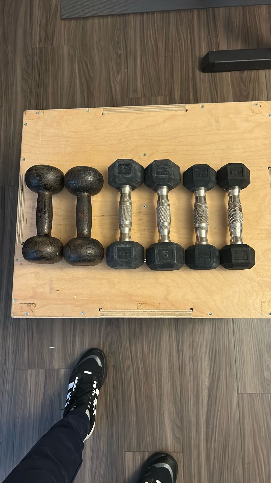 3 Sets Of Dumbbells