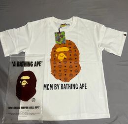 Bape shirt X MCM (color white)