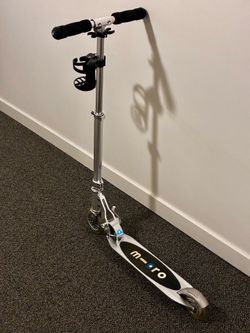Micro Sprite Kickboard Teen Scooter Age 6 + Years Deck Size 13.5” x 4” Weight 6.8 Lb Max Rider  Weight 220 Lb Used 10 + Times Like New  with box
