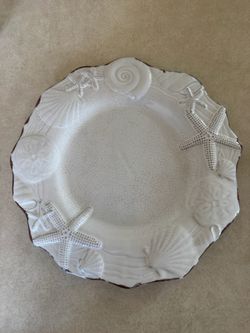 Shell plates and bowls -Mudpie sanibel collection