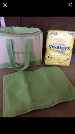 $15 DIAPER BAG & DIAPERS
