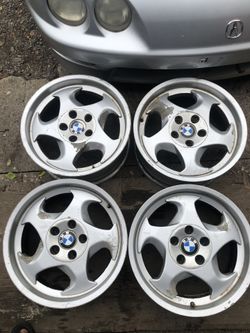 Bmw M5 E34 Throwing Star Wheels Rare 