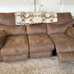 Power Reclining Couch And Love Seat  