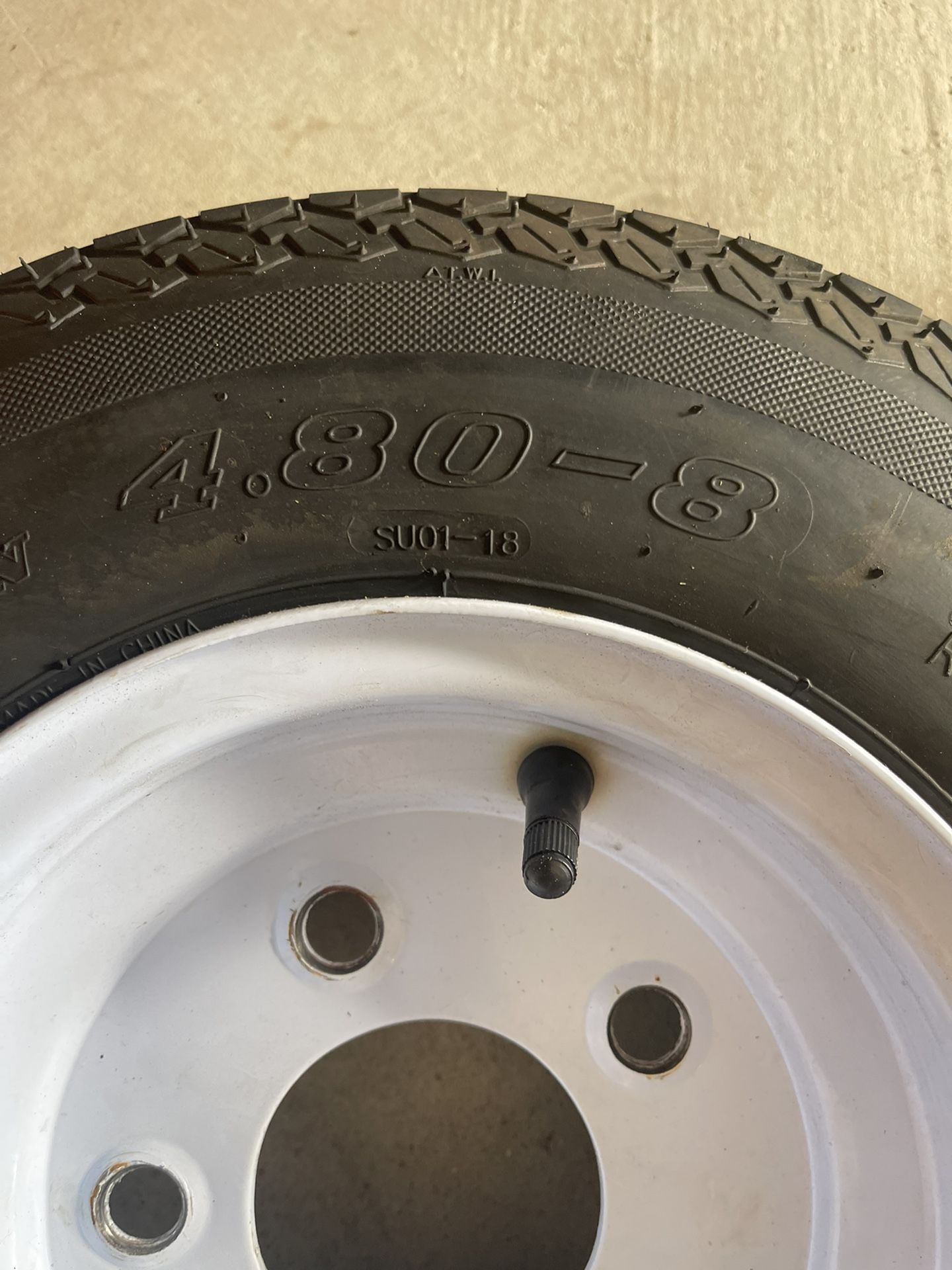 3 8x3.75, 5 Lug Small Wheel Trailer Wheels for Sale in Taylor Lake