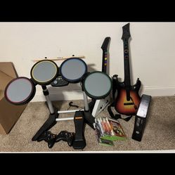 Xbox 360 With Rock Band
