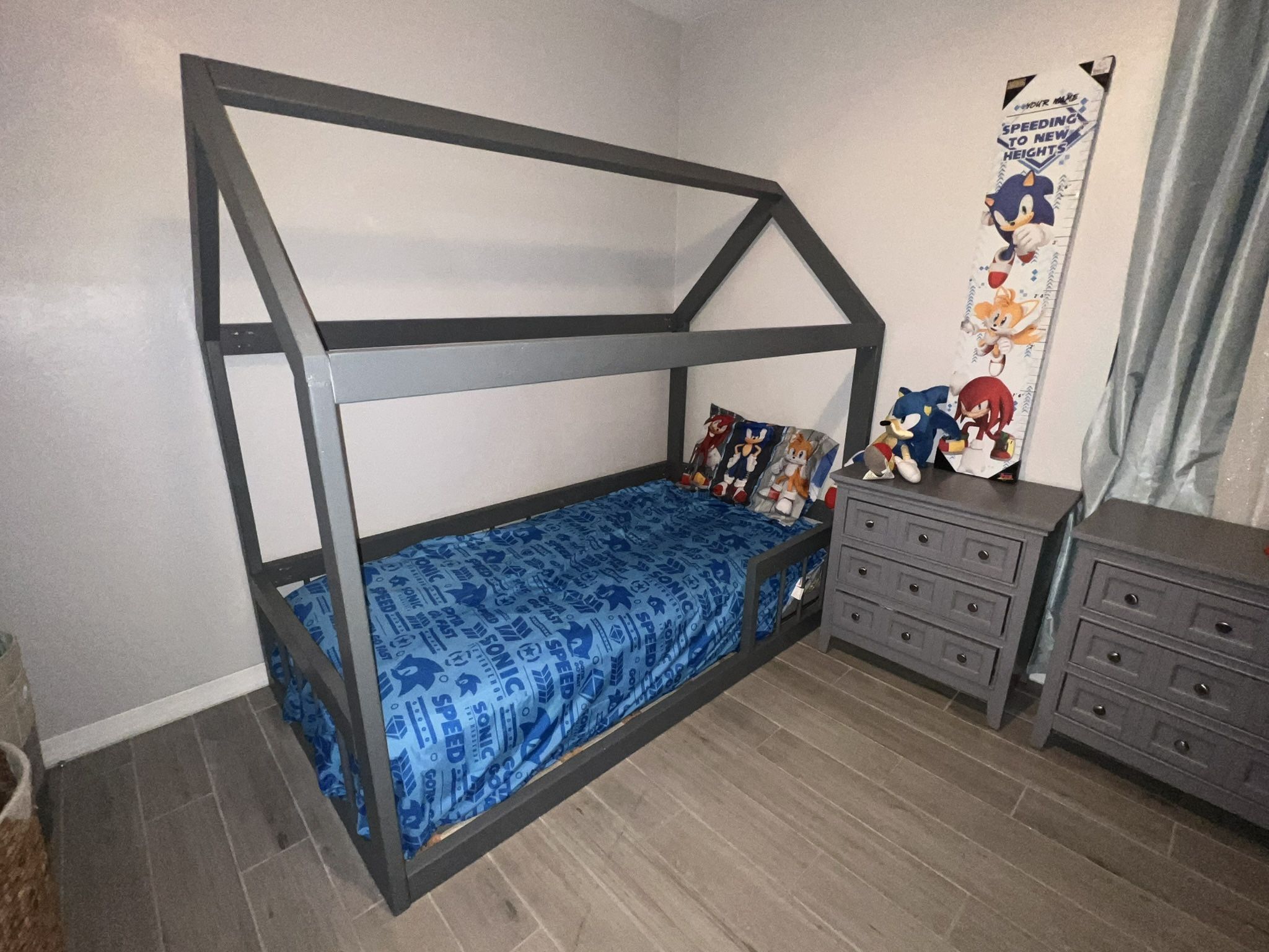 Grey Montessori Bed