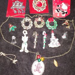 Christmas Brooches And More 