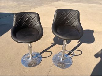 Black Leather swivel chairs