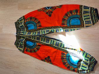 Dashiki Print Harem Pants