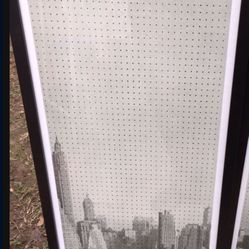 Black Dots On The Manhattan Skyline At Dawn" Set of 3 Prints 