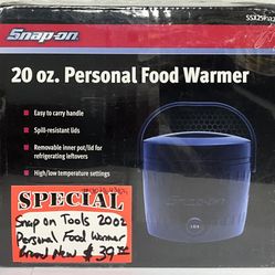 Snap On Tools 2002 Personal Food Warmer Brand New 