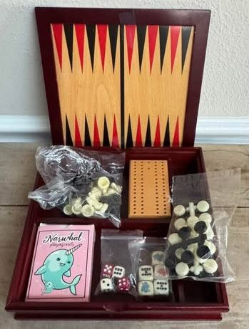 Multi Game Family Travel Chess Checkers Backgammon etc just $5