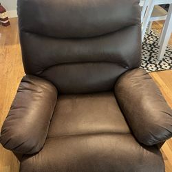 Brown Manual Recliner 