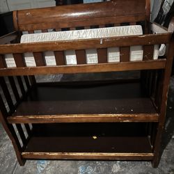 Changing table with pillow