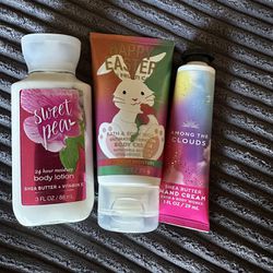 NEW never used travel size lotions