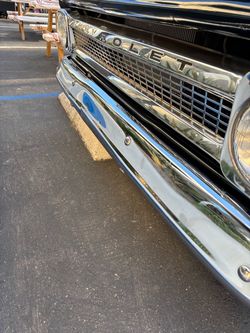 1966 Chevy front chrome bumper