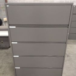 42-in Wide 62-in H Lateral Metal File Cabinet And 42-in Wide And 28 Inch H Metal Lateral File Cabinet