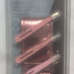 TWEEZERMAN 4-Piece Micro Mini Tweezer Set. NEW In Sealed Box!