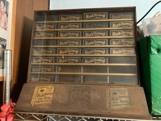 1940s-50s Black diamond guitar string case
