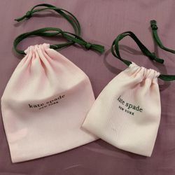 Kate Spade New York Small Jewelry Drawstring Storage Dust Bag Cover New