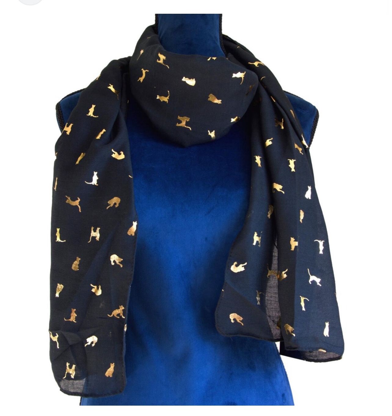 NEW Cat Lady Collage Scarf Wrap 72” L x 27” Sheer Shawl West Las Vegas See My Listings Summerlin