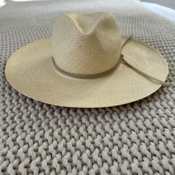 Encinitas Friends of Friends Tan Straw Wide Brim Hat