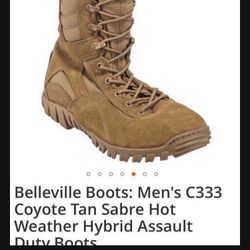 Army/Air Force Tactical belleville boots sabre C333