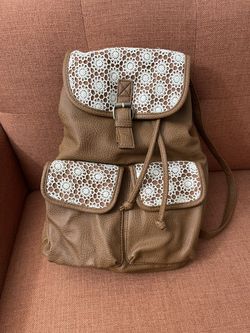 Faux Leather Backpack