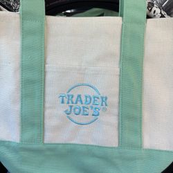 Trader Joes Mini Green Tote Bag