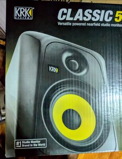 KRK Classic 5 Powered Studio Monitor Speaker – New in Box