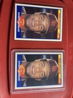Error Card 1989 Sandy Alomar  Rookie Card