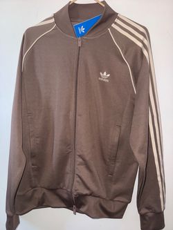 Adidas brown track sweater