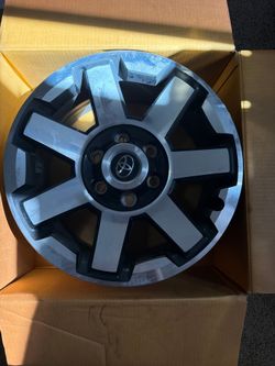 TRD Off Road 17” wheels, silver & black pockets