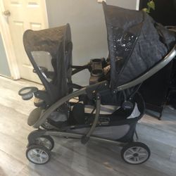 Greco Double stroller compatible with  car seat