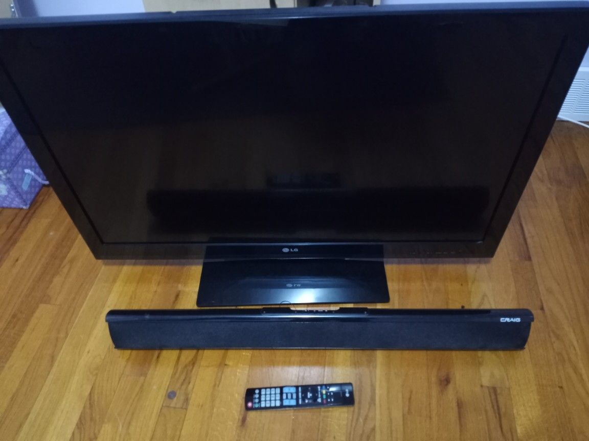 Tv, 42" LG - soun bar Bluetooth