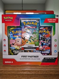 Pokemon FIRST PARTNERS Series 2 Box PERFECT ORDER CHAOS RISING Trading Cards TCG MEGA EVOLUTION