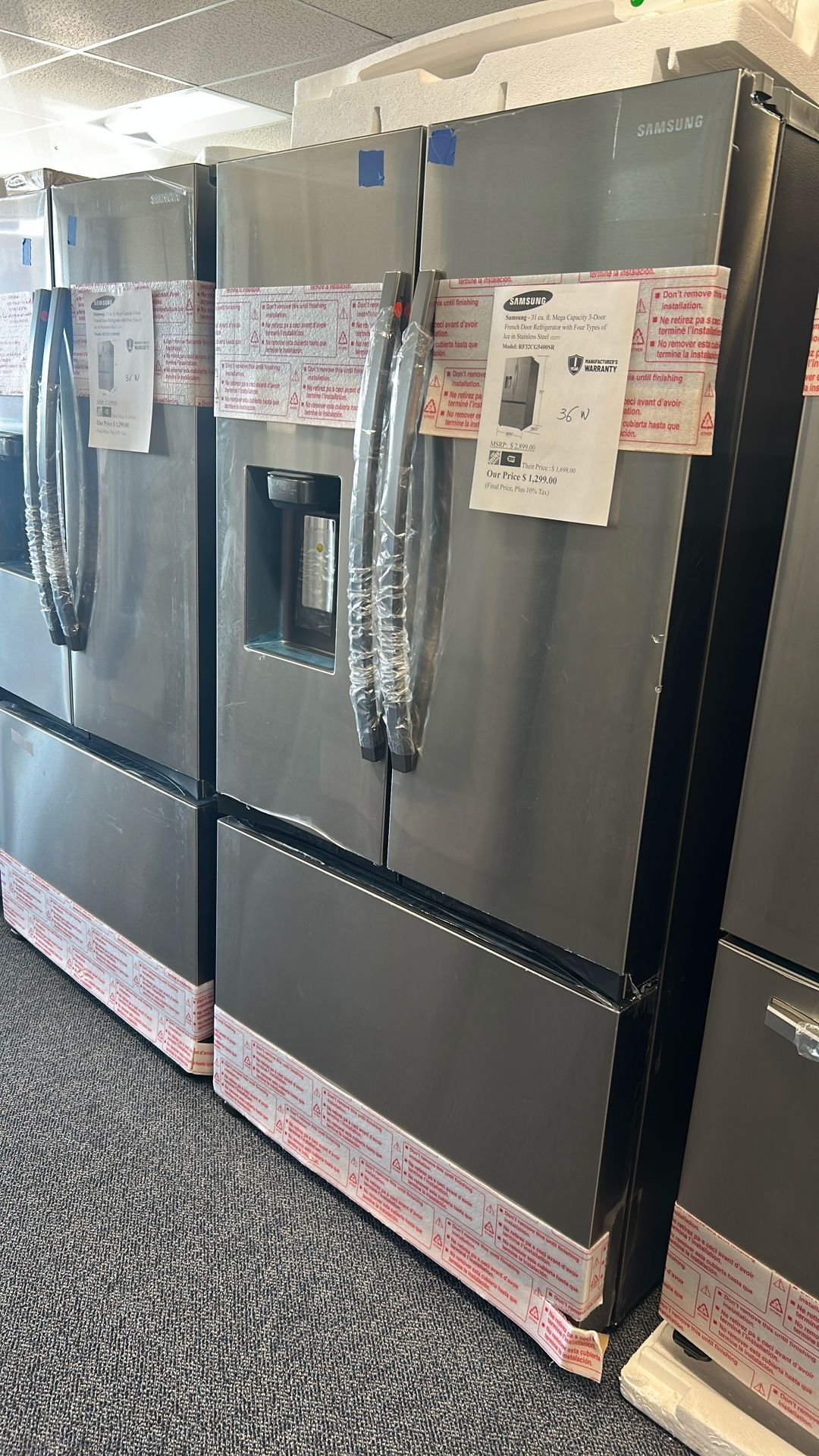New Samsung 31cu.ft French Door Refrigerator