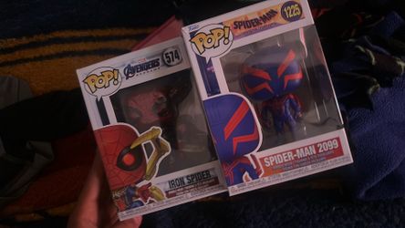 Spider man 2099 Funko and iron spider man Funko