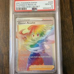 2021 Pokemon Evolving Skies Zinnia’s Resolve PSA 10