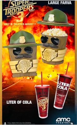 Super troopers 3 Popcorn Bucket & Cup