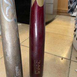 Wooden Baseball Bats 33”